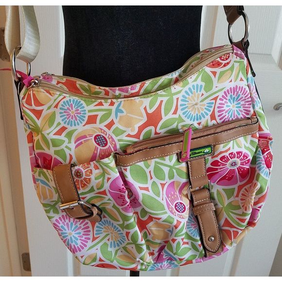 Lily Bloom Handbags - LILY BLOOM Floral Crossbody Shoulder Bag Purse
